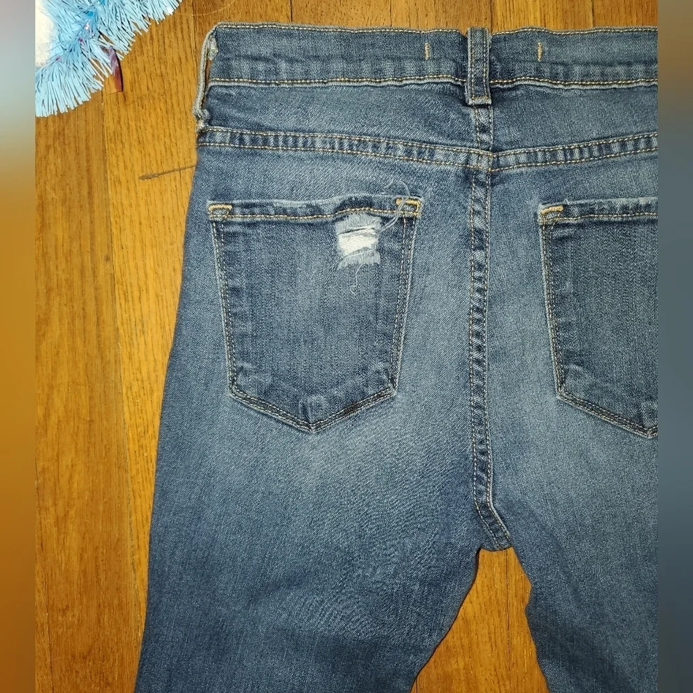 Flying Monkey Blue Skinny Jeans Distressed